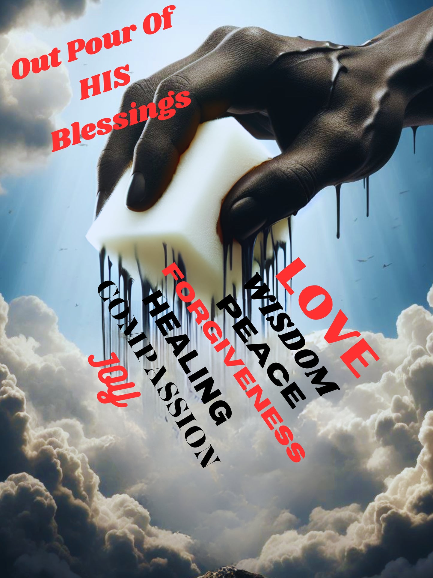 “Out Pour of His Blessings” Faith Tee