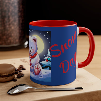 Snow Day Accent Coffee Mug, 11oz